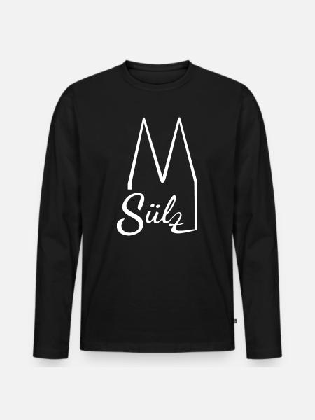 Köln Sülz Veedelstuff - Männer Premium Bio Langarmshirt - Schwarz
