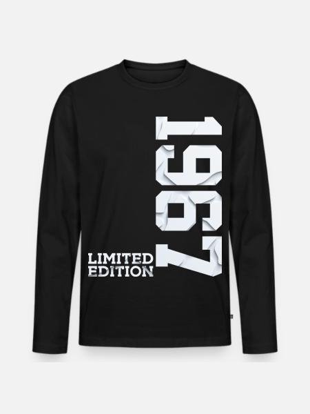 59TH BIRTHDAY LIMITED EDITION 1967 - Men's Premium Organic Long Sleeve Shirt - black