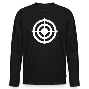 Zielscheibe Dart Bogenschießen Geschenk - Männer Premium Bio Langarmshirt - Schwarz - Vorne - Nico (187cm)