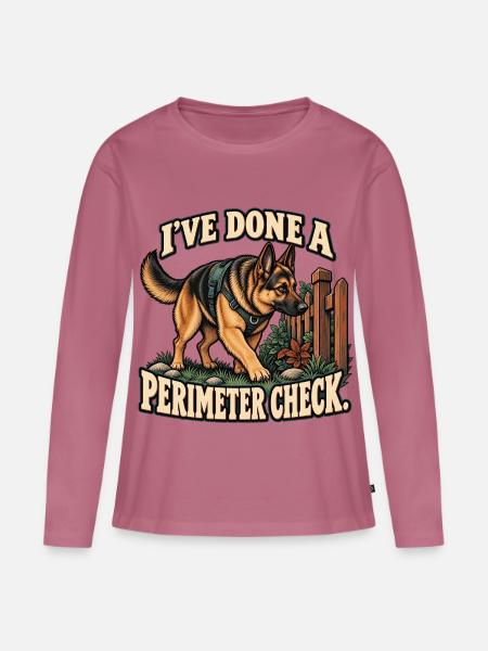 Deutsche Schäferhund-Patrouille - Frauen Premium Bio Langarmshirt - Mauve