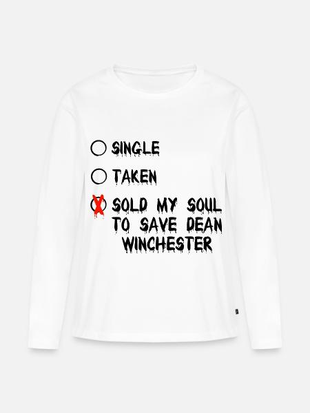 Rotes X-Tropfen Motiv Supernatural - Frauen Premium Bio Langarmshirt - Weiß