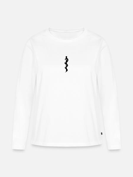 Natter Snake Schlage Viper - Frauen Premium Bio Langarmshirt - Weiß