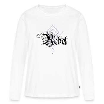 Rebel - Women's Premium Organic Long Sleeve Shirt - white - Front - Julia (174cm)