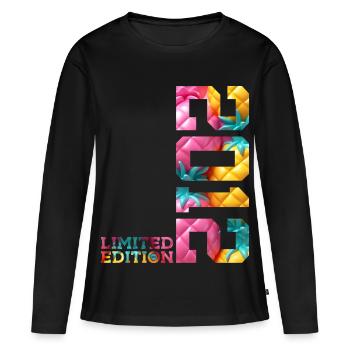 14. GEBURTSTAG LIMITED EDITION 2012 - Frauen Premium Bio Langarmshirt - Schwarz - Vorne - Julia (174cm)