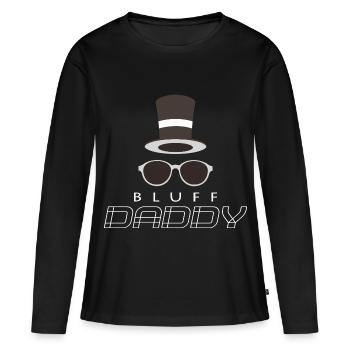 Poker - Frauen Premium Bio Langarmshirt - Schwarz - Vorne - Julia (174cm)