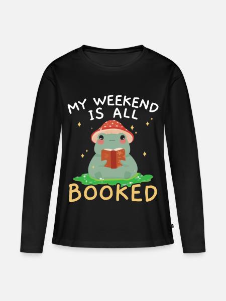 Das Buch war besser Lesen Bücher Buch Lesen - Frauen Premium Bio Langarmshirt - Schwarz