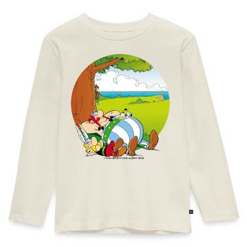 Astérix & Obélix Font Une Sieste - T-shirt manches longues Premium Enfant - blanc cassé - Devant - AI Model Kid Female (0cm)