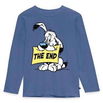 Asterix & Obelix - Idefix 'The End' - T-shirt manches longues Premium Enfant - bleu pigeon - Devant - AI Model Kid Female (0cm)