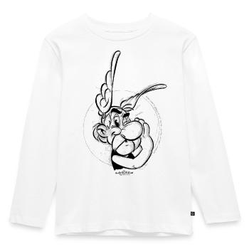 Asterix & Obelix Der Gallier - Kinder Premium Bio Langarmshirt - Weiß - Vorne - AI Model Kid Female (0cm)