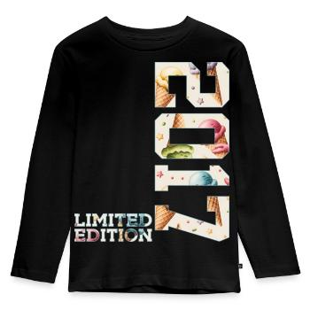 SOMMER LIMITED EDITION 2017 EIS 9. GEBURTSTAG - Kinder Premium Bio Langarmshirt - Schwarz - Vorne - AI Model Kid Male (0cm)