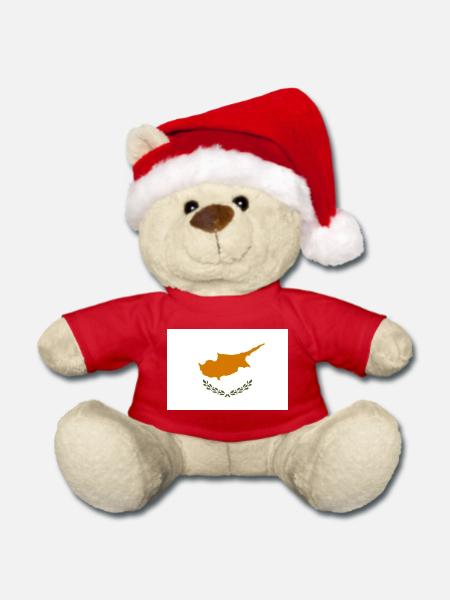 Zypern - Weihnachtsteddy - Rot