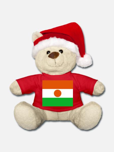 Niger - Weihnachtsteddy - Rot