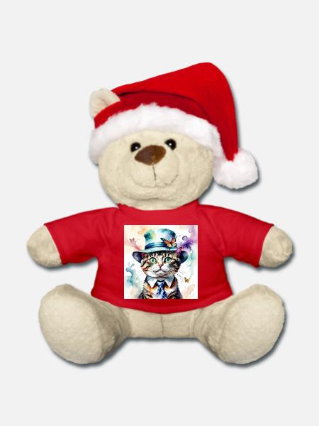 Monsieur Hercule - Weihnachtsteddy - Rot