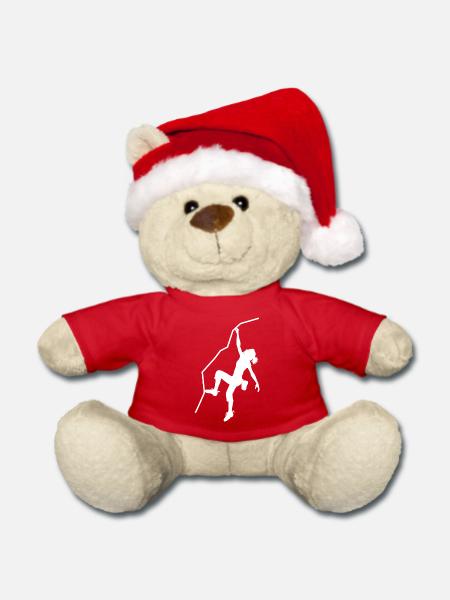 Kletterin - Weihnachtsteddy - Rot