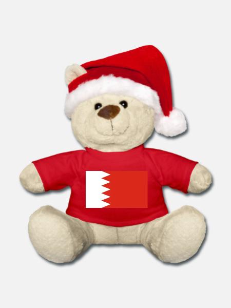 Bahrain - Weihnachtsteddy - Rot