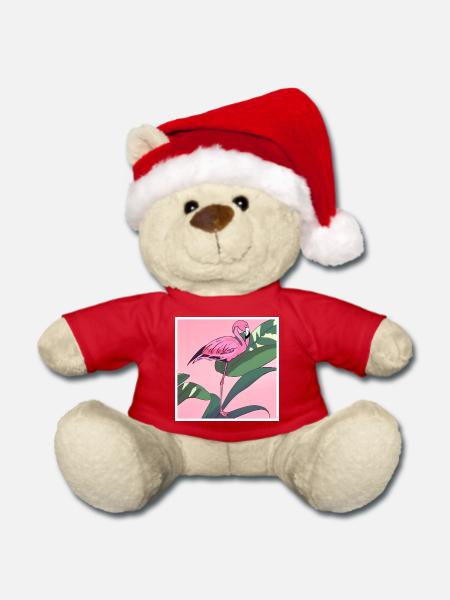 Flamingo#2 - Weihnachtsteddy - Rot