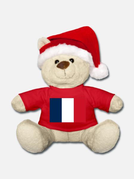 Frankreich - Weihnachtsteddy - Rot