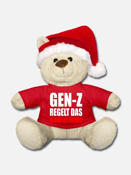 gen z regelt das - Weihnachtsteddy - Rot