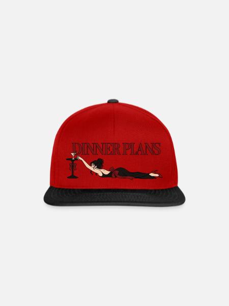 Dinner Plans Martini Girl - Snapback Cap - Rot/Schwarz