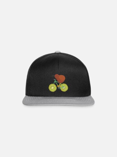 Neugieriger Kiwivogel Neuseeland - Snapback Cap - Schwarz/Grau