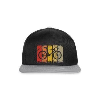 Fahrrad - Snapback Cap - Schwarz/Grau - Vorne