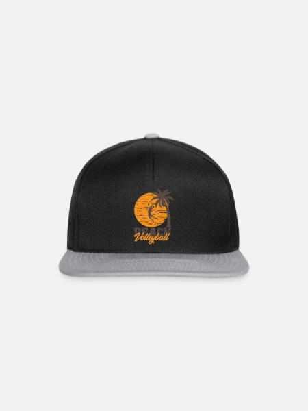 Beachvolleyball - Snapback Cap - Schwarz/Grau