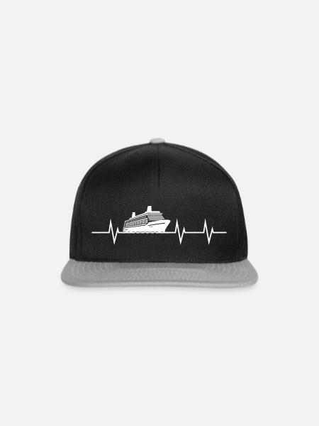 Cruise Heartbeat - Snapback Cap - Schwarz/Grau