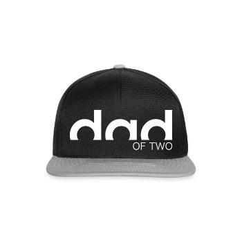 DAD OF TWO - Snapback Cap - Schwarz/Grau - Vorne