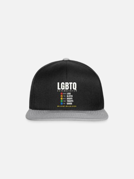 LGBTQ The Weekly Split Trainingsplan - Snapback Cap - Schwarz/Grau