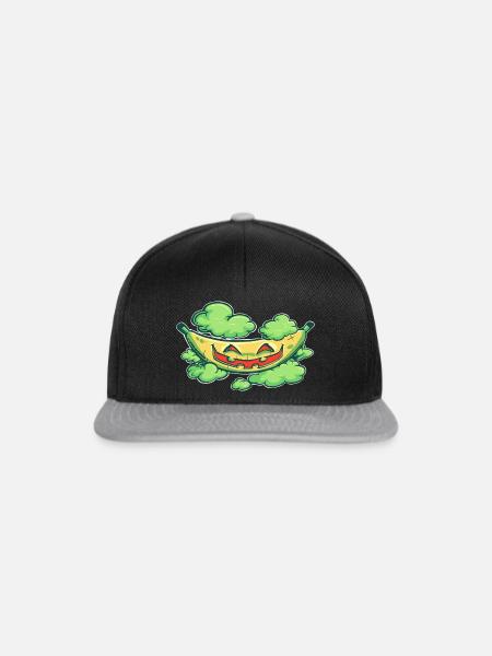 Halloween-Banane - Snapback Cap - Schwarz/Grau