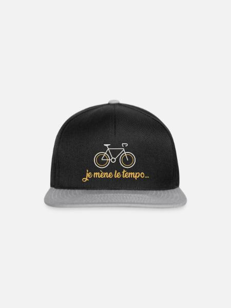 Ich leite das Tempo - Snapback Cap - Schwarz/Grau