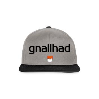 gnallhad - Mundart Design - Snapback Cap - Graphit/Schwarz - Vorne