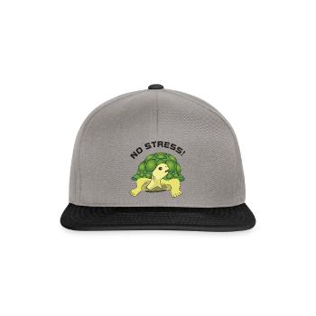 no stress - Snapback Cap - Graphit/Schwarz - Vorne