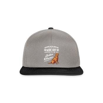 Mine Just Be My Golden Retriever - Snapback Cap - Graphit/Schwarz - Vorne