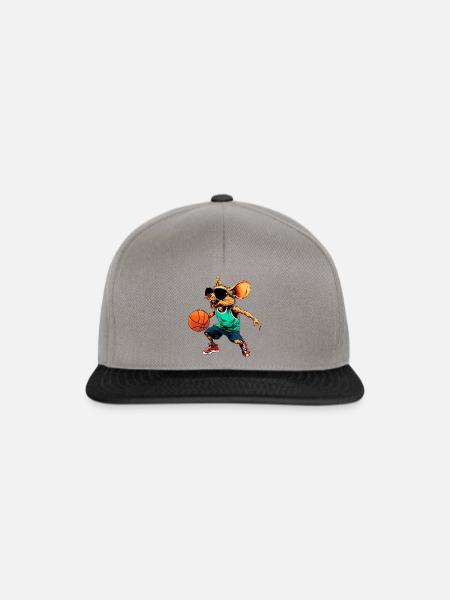 Basketball Maus - Snapback Cap - Graphit/Schwarz
