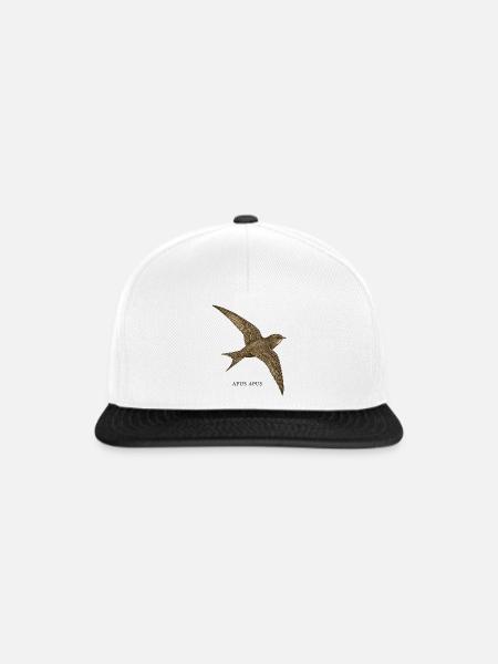 Mauersegler – Apus Apus - Snapback Cap - Weiß/Schwarz