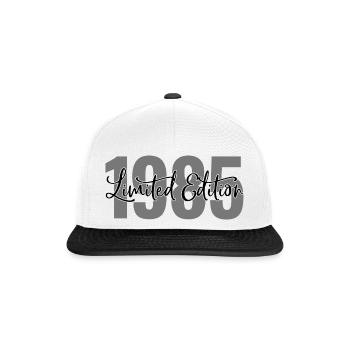 Limited edition 1985 - Snapback Cap - Weiß/Schwarz - Vorne