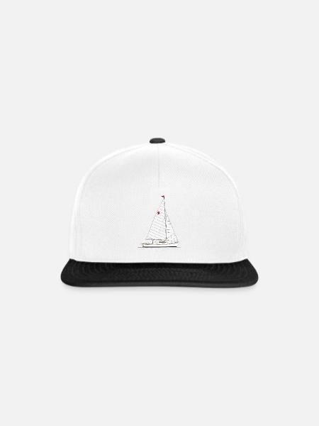 Hansa Jolle Riss - Snapback Cap - Weiß/Schwarz