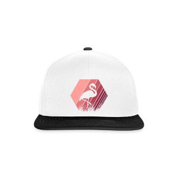 Flamingo - Snapback Cap - Weiß/Schwarz - Vorne