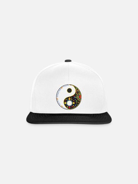 tao bunt - Snapback Cap - Weiß/Schwarz