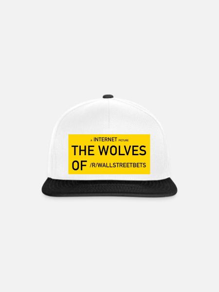 Wolves of /r/wallstreetbets - Snapback Cap - Weiß/Schwarz
