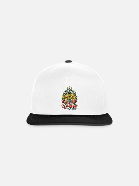 Christbaum-Crew Geschenke-Verpacker - Snapback Cap - Weiß/Schwarz