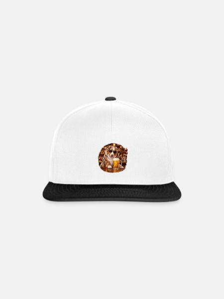 Australian Shepherd Trinken – Aussie Hundeliebhaber - Snapback Cap - Weiß/Schwarz