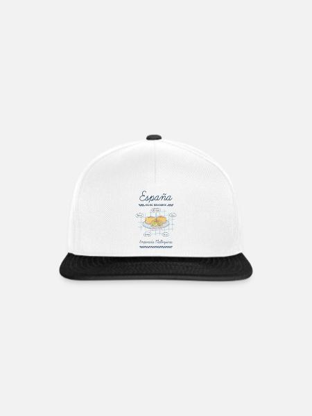 Mallorquinische Empanadas - Snapback Cap - Weiß/Schwarz