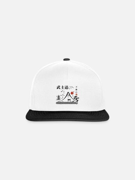 Berg Fuji - Snapback Cap - Weiß/Schwarz