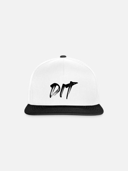 Dit - Snapback Cap - Weiß/Schwarz