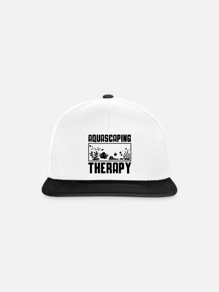Aquarist Aquascaping Humor - Snapback Cap - Weiß/Schwarz