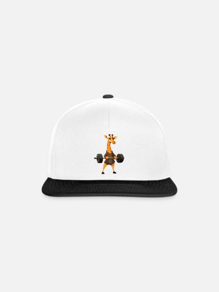 Trainer Giraffe - Snapback Cap - Weiß/Schwarz