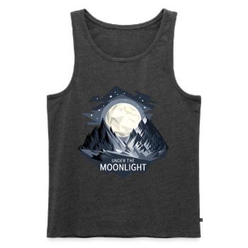 Under The Moonlight - Men's Premium Organic Tank Top - heather anthracite - Front - Michal (187cm)