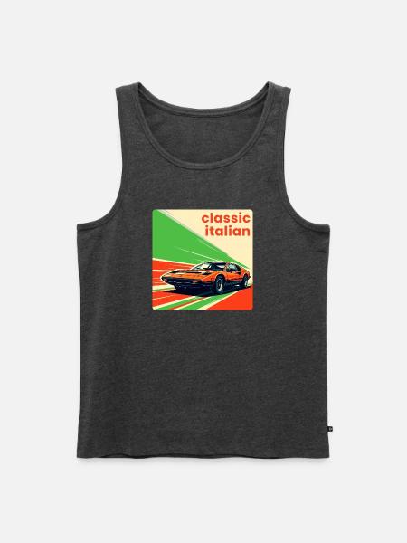 Classic Italian Sportscar - Men's Premium Organic Tank Top - heather anthracite
